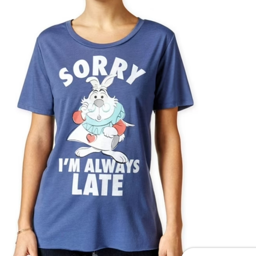 🇺🇦 White rabbit From Alice In Wonderland Conversation Starter Graphic Tee New
